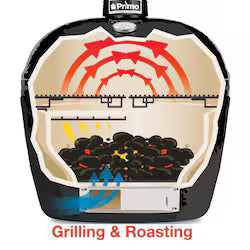 Primo Oval X-Large Ceramic Kamado Charcoal Grill Jack Daniels Edition