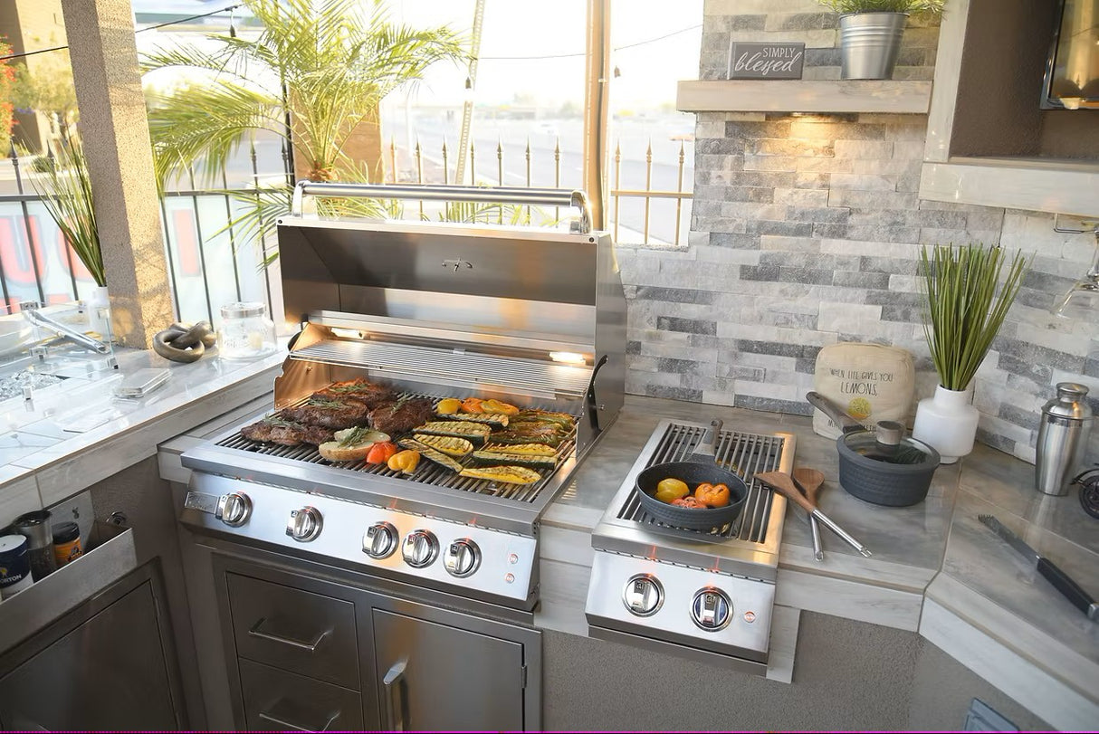 Professional double side burner