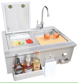 30" Cocktail Station with Sink