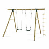 Plum Gibbon Wooden Double Swing Set