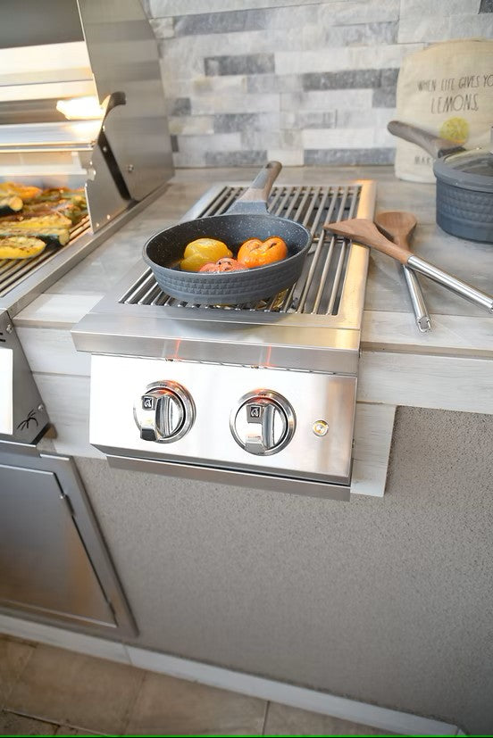 Professional double side burner