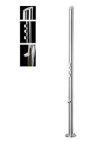 Wayime 85" Freestanding Modular Waterfall Shower – 304 Stainless Steel