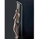 87"Separable&Composable Free-standing Matte Black-Grey Stainless Steel 304 Rainfal Outdoor Shower