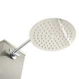 85" Rainfall Outdoor Solar Shower – Stainless Steel Body with 4.5-Gallon Heated Tank